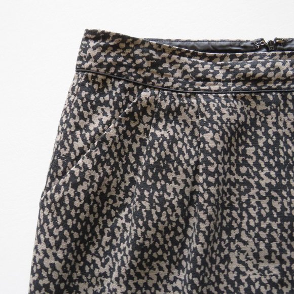 GAP Women’s Black Gray Cotton Lining Mini Skirt Size 4 - Picture 6 of 10